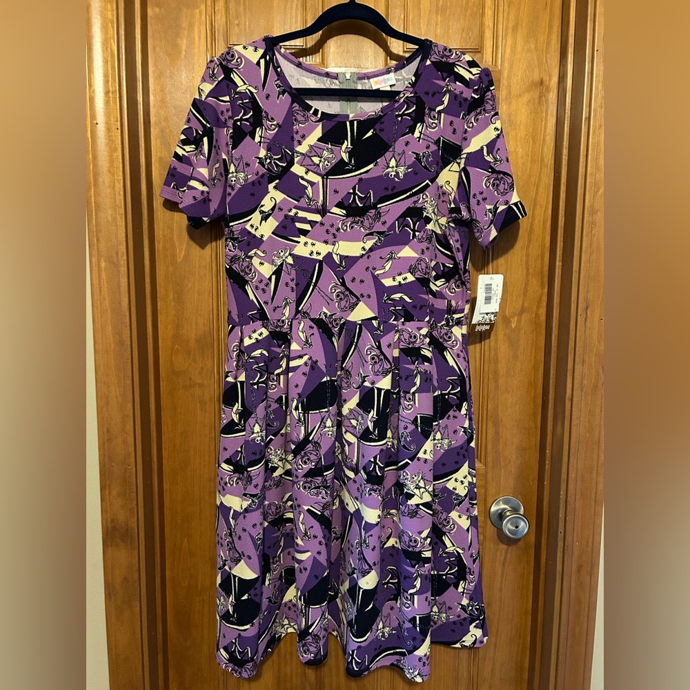 LulaRoe Disney Nightmare Before Christmas NBC Jack Amelia Dress RARE 3x 3xl NWT
